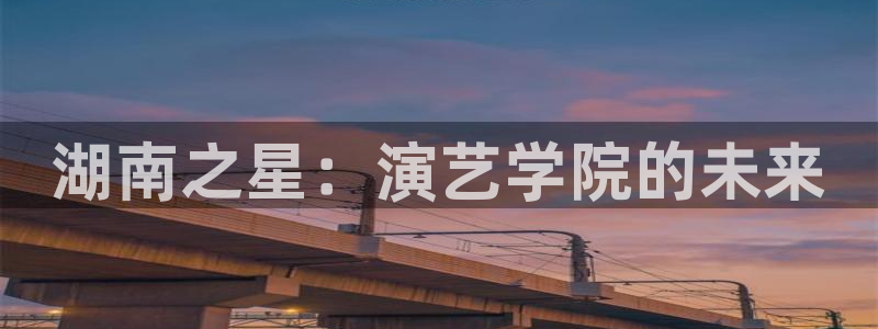 好好看影院：湖南之星：演艺学院的未来